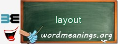 WordMeaning blackboard for layout